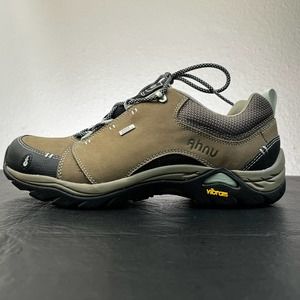 Ahnu Women Sz 9 Montara II Brown Leather Waterproof Hiking Shoes Outdoor eVent